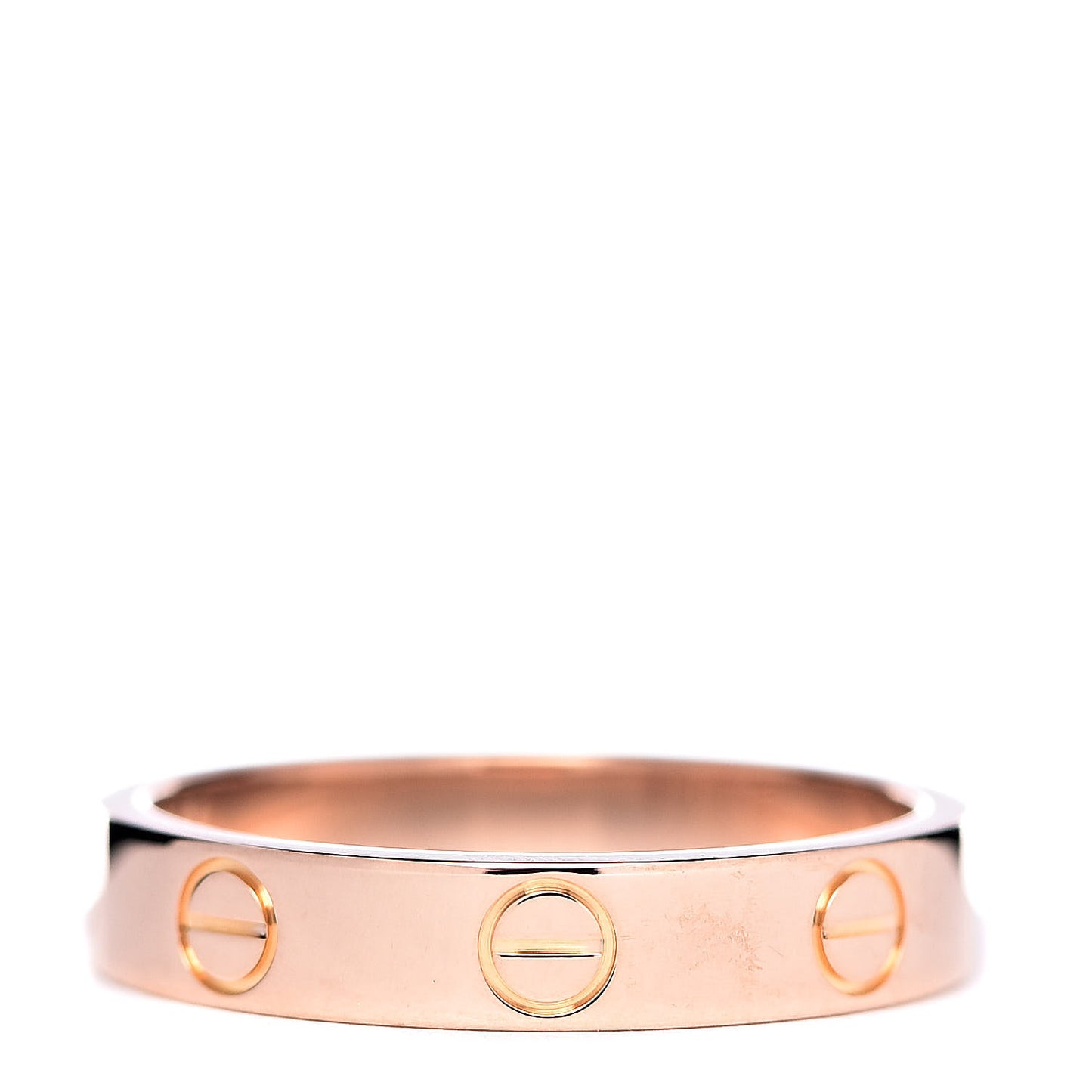 18K Pink Gold 3.5mm LOVE Wedding Band Ring 51 5.75
