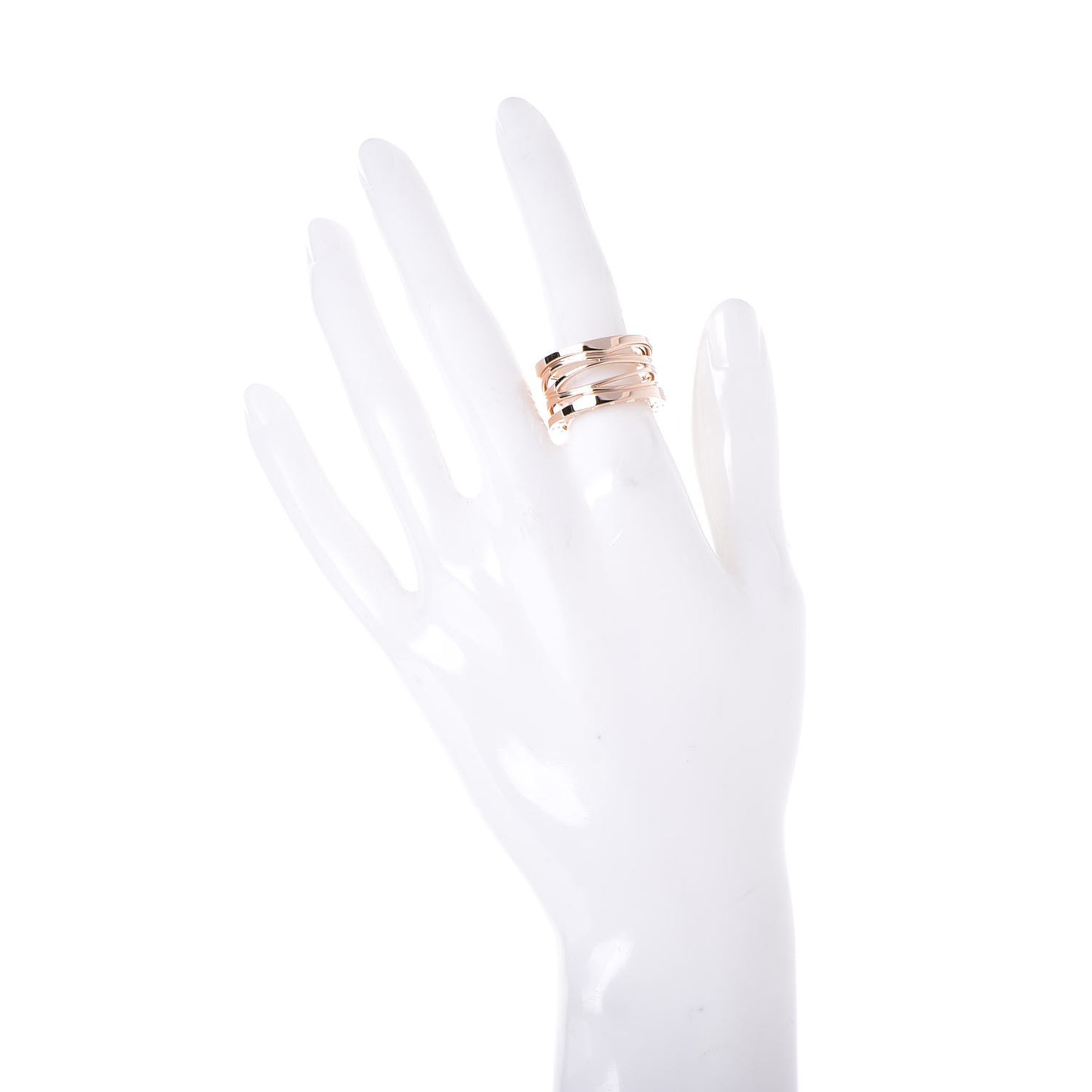 18K Rose Gold B.Zero1 Legend Four-Band Ring 54 6.75