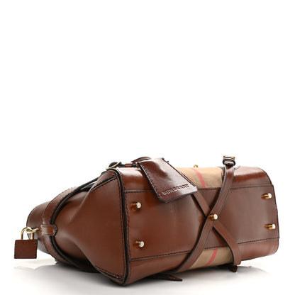 Burberry House Check Small Gladstone Dark Tan 6 of 37