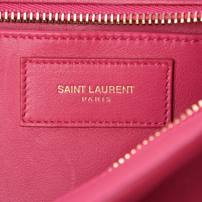 Saint Laurent Calfskin Small Classic Y Cabas Fuchsia 6 of 7