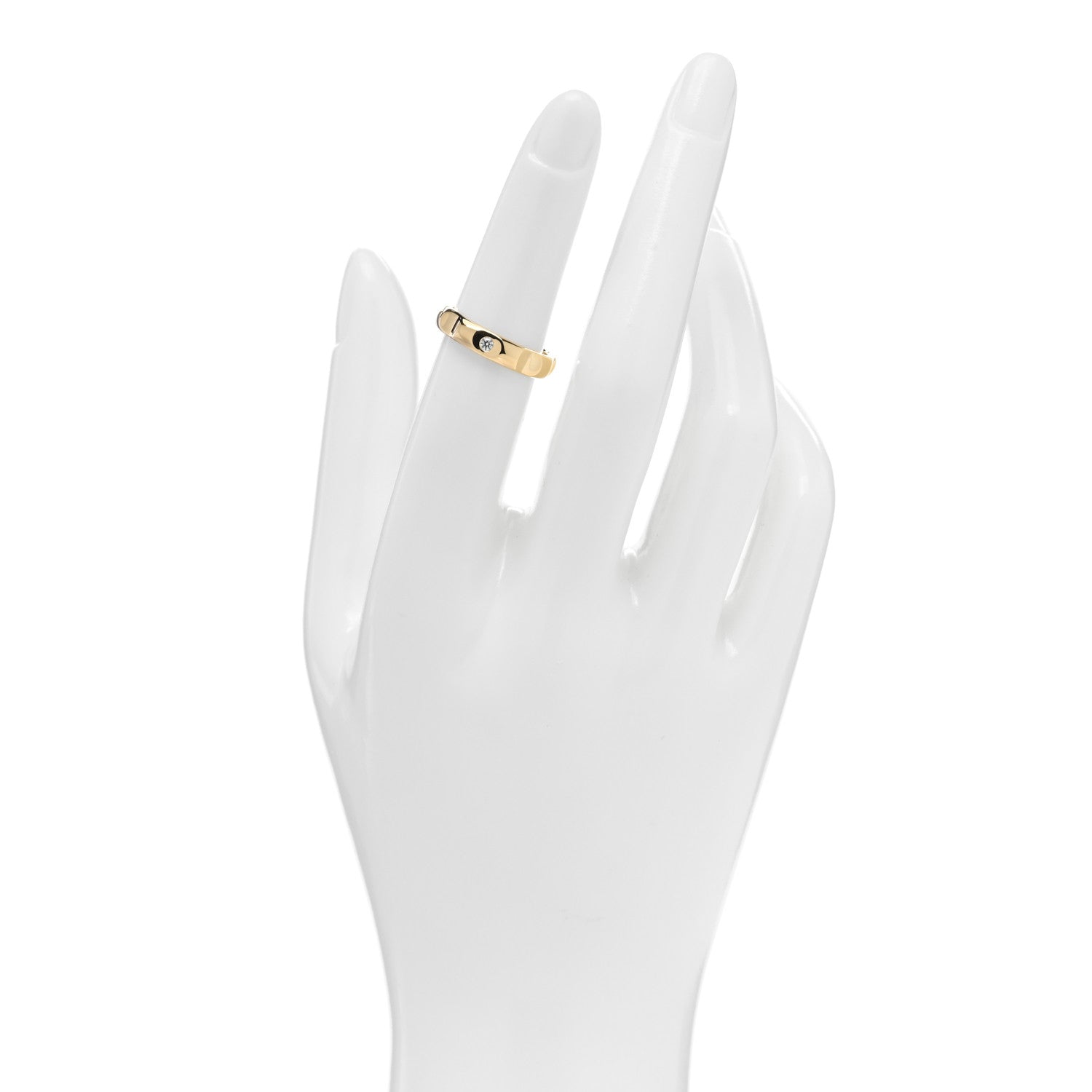 Tiffany 18K Yellow Gold Diamond Paloma Picasso Groove Ring 50 5.5 2 of 4