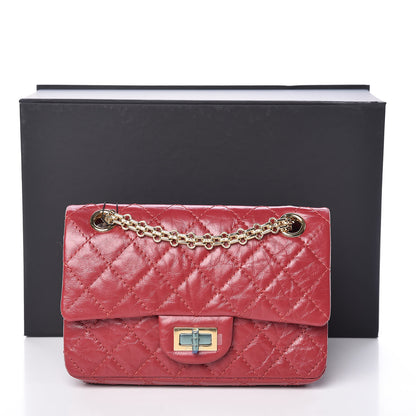 Chanel Aged Calfskin Quilted 2.55 Reissue Mini Flap Red 11 of 11