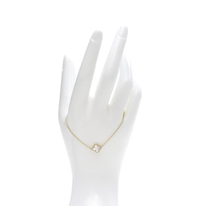 Van Cleef & Arpels 18K Yellow Gold Mother of Pearl Sweet Alhambra Bracelet 2 of 8