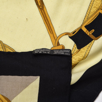 Hermes Cashmere Silk Eperon D'Or Shawl 140 3 of 8