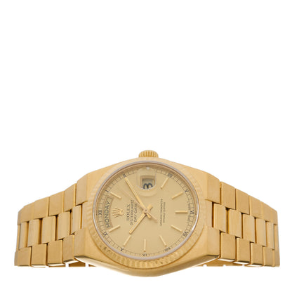 Rolex 18K Yellow Gold 36mm Oysterquartz Day-Date Watch Champagne 19018 2 of 5