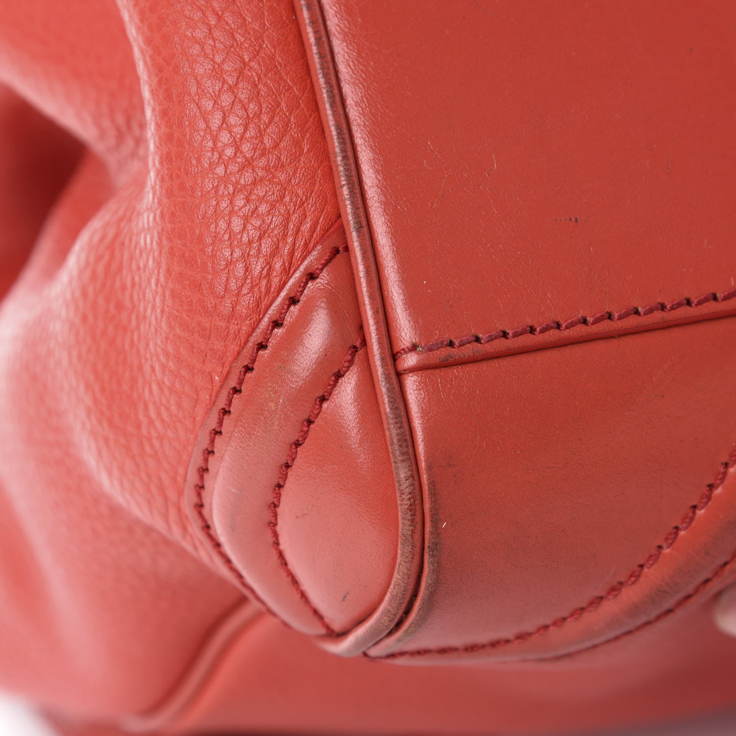 Burberry Grainy Calfskin Small Canterbury Tote Red 10 of 16