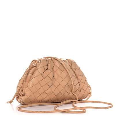 Bottega Veneta Nappa Intrecciato The Mini Pouch Almond 4 of 12
