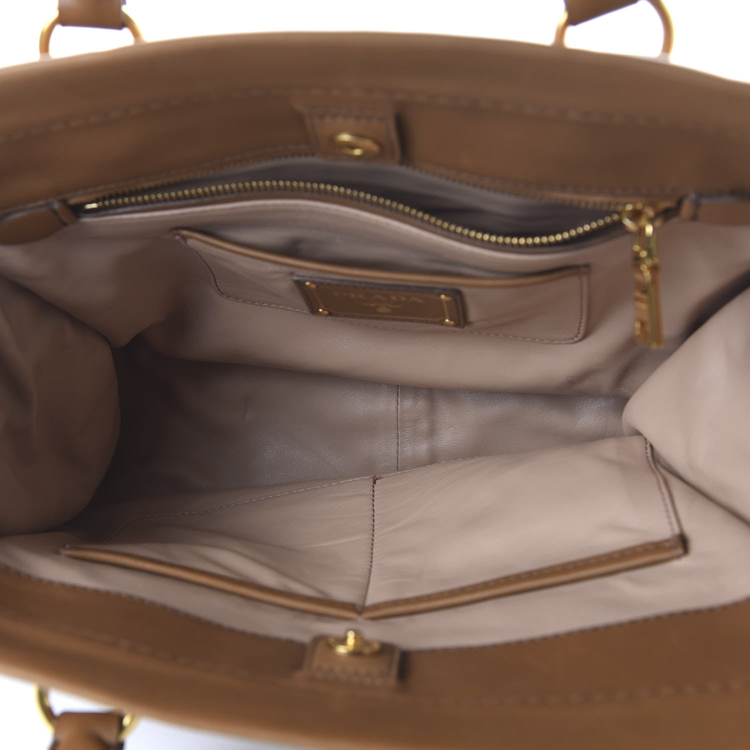 Prada City Calf Tote Caramel 5 of 9