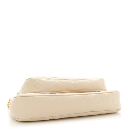 Louis Vuitton Empreinte Monogram Giant Multi Pochette Accessories Cream 4 of 10