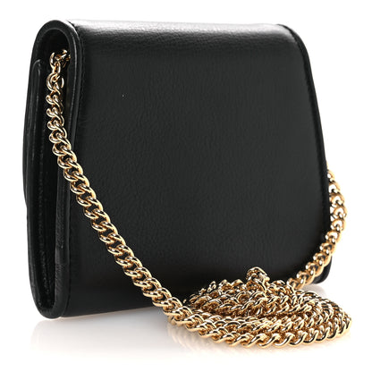 Gucci Roxy Calfskin Medium Blondie Chain Wallet Black 3 of 10