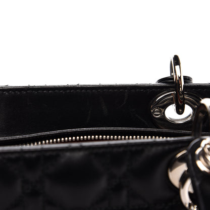 Christian Dior Lambskin Cannage Large Lady Dior Black 8 of 11