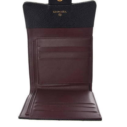Chanel Caviar Quilted Compact Flap Wallet Black 5 of 8