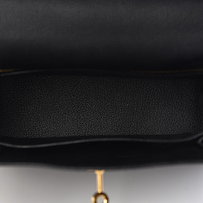 Hermes Togo Kelly Retourne 25 Black 8 of 33