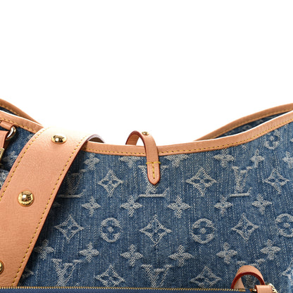 Louis Vuitton Monogram Denim CarryAll MM Blue 8 of 10