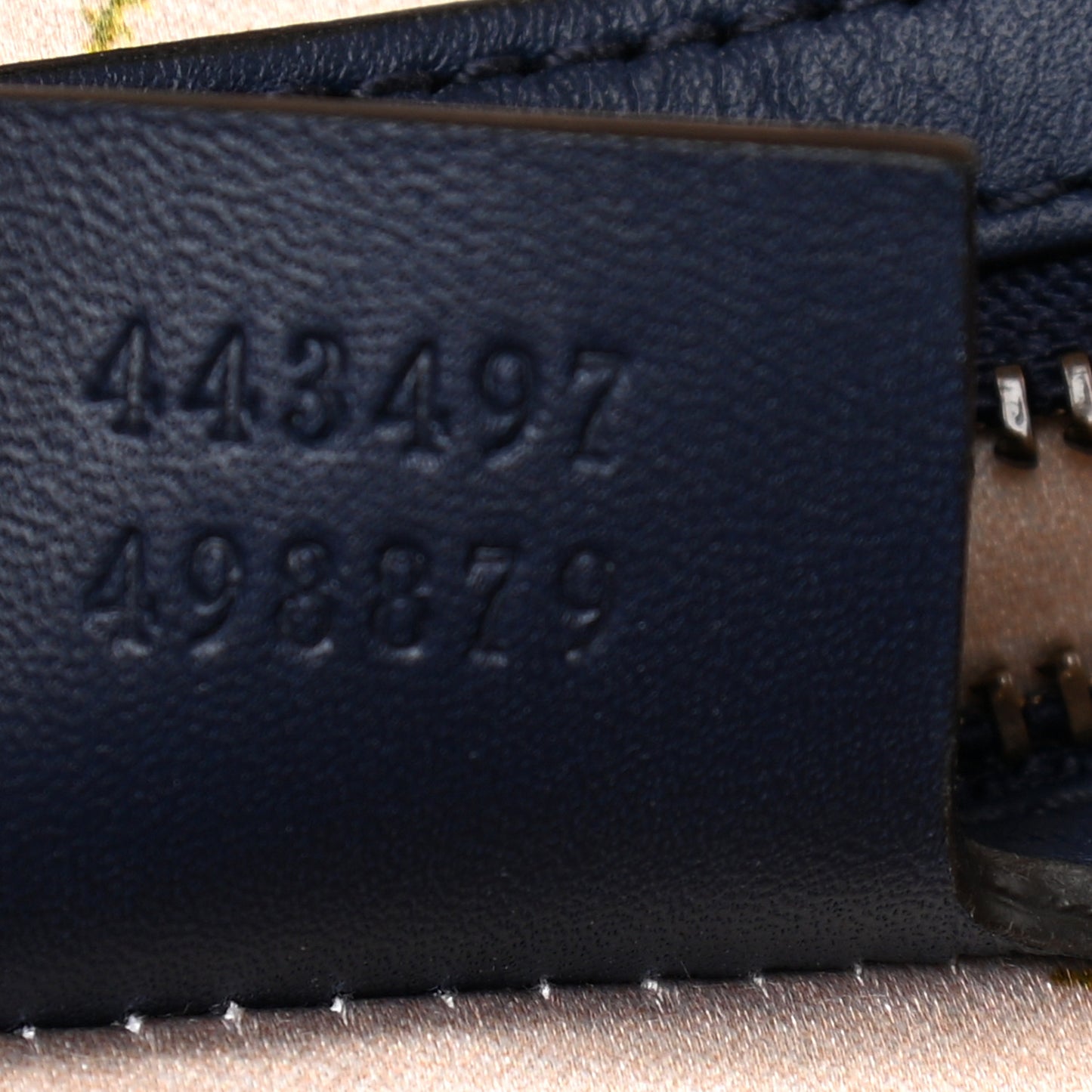 Denim Matelasse Small Pearly GG Marmont Shoulder Bag Blue