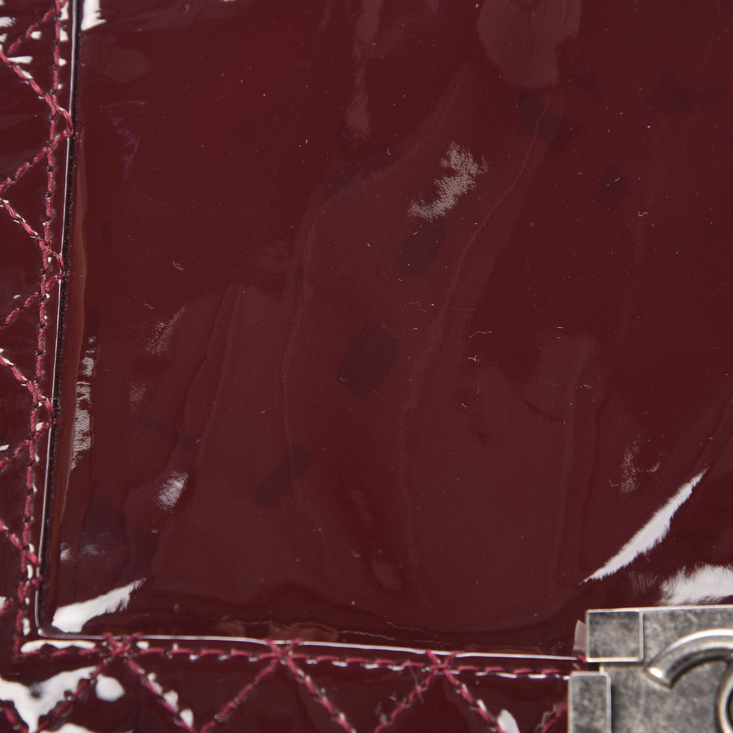 Patent New Medium Boy Reverso Flap Burgundy