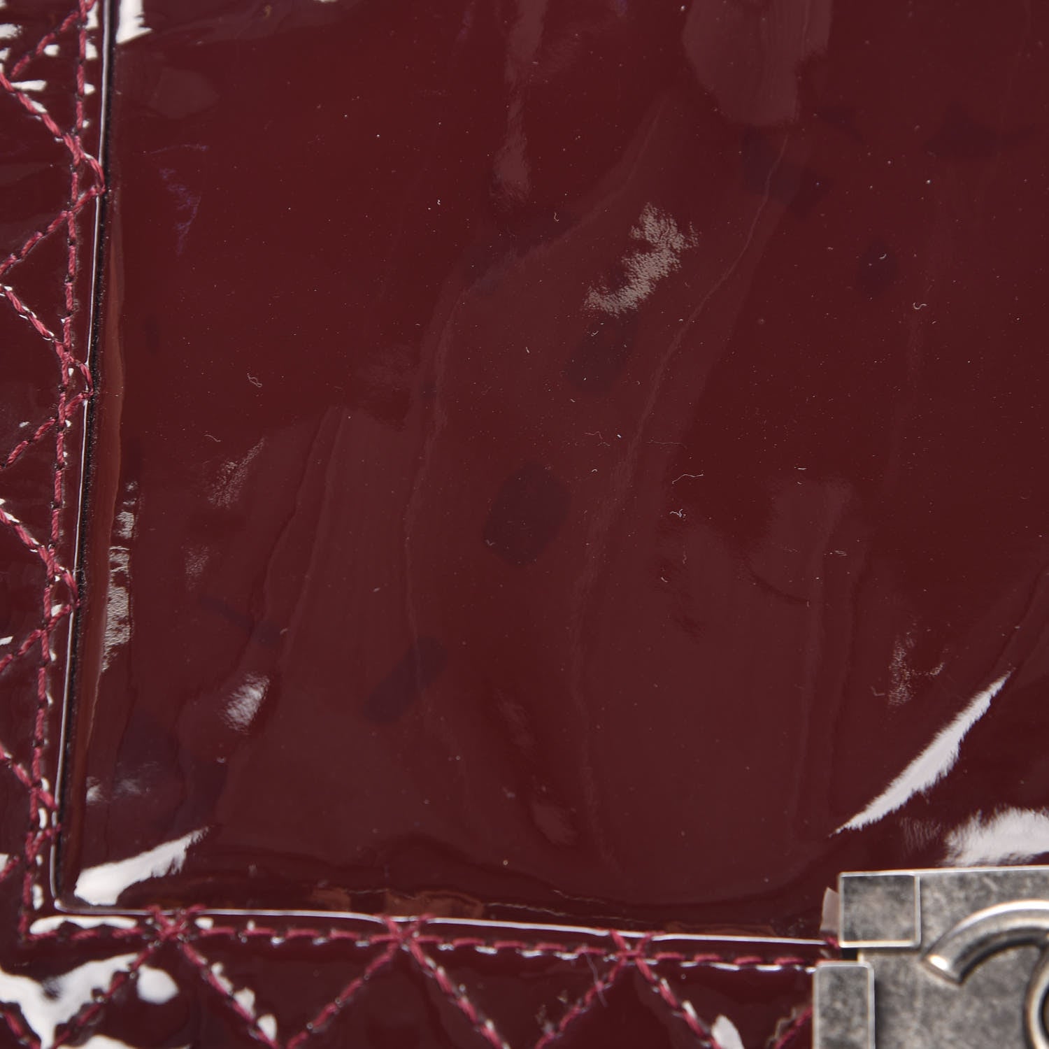 Chanel Patent New Medium Boy Reverso Flap Burgundy 10 of 13