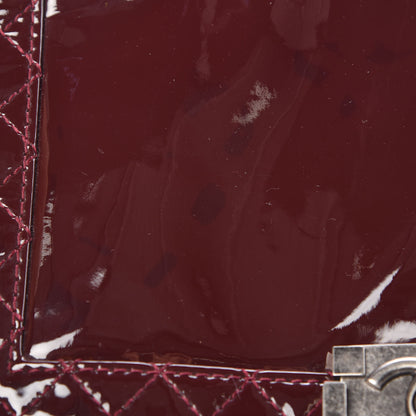 Chanel Patent New Medium Boy Reverso Flap Burgundy 10 of 13