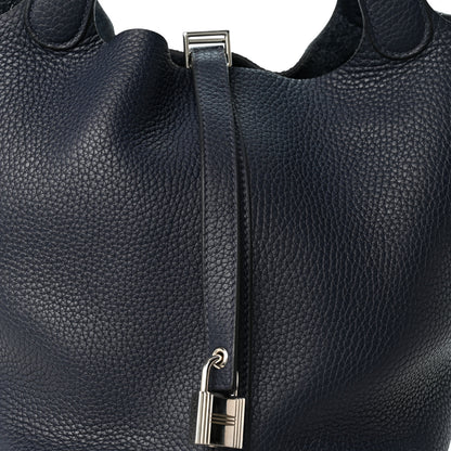 Hermes Taurillon Clemence Picotin Lock 22 MM Bleu Nuit 8 of 10