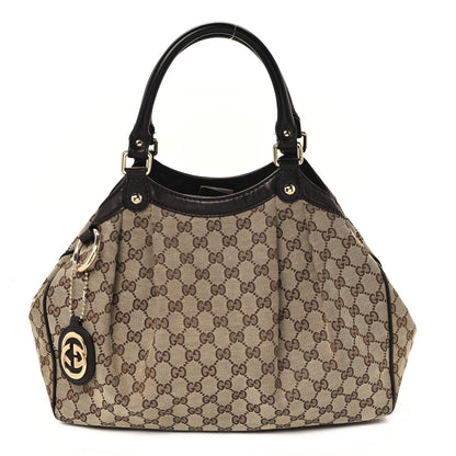 Gucci Monogram Medium Sukey Tote Dark Brown 1 of 12