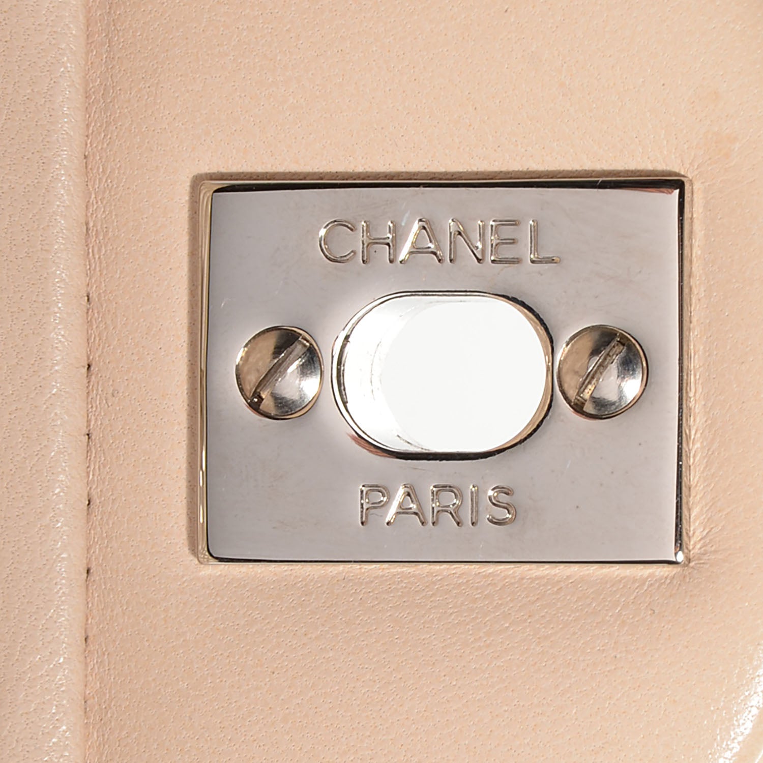 Chanel Lambskin Quilted East West Flap Beige 6 of 8