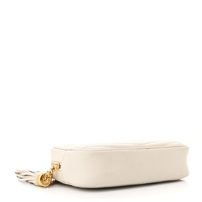 Saint Laurent Grain De Poudre Matelasse Monogram Mini Lou Camera Bag Crema Soft 4 of 11