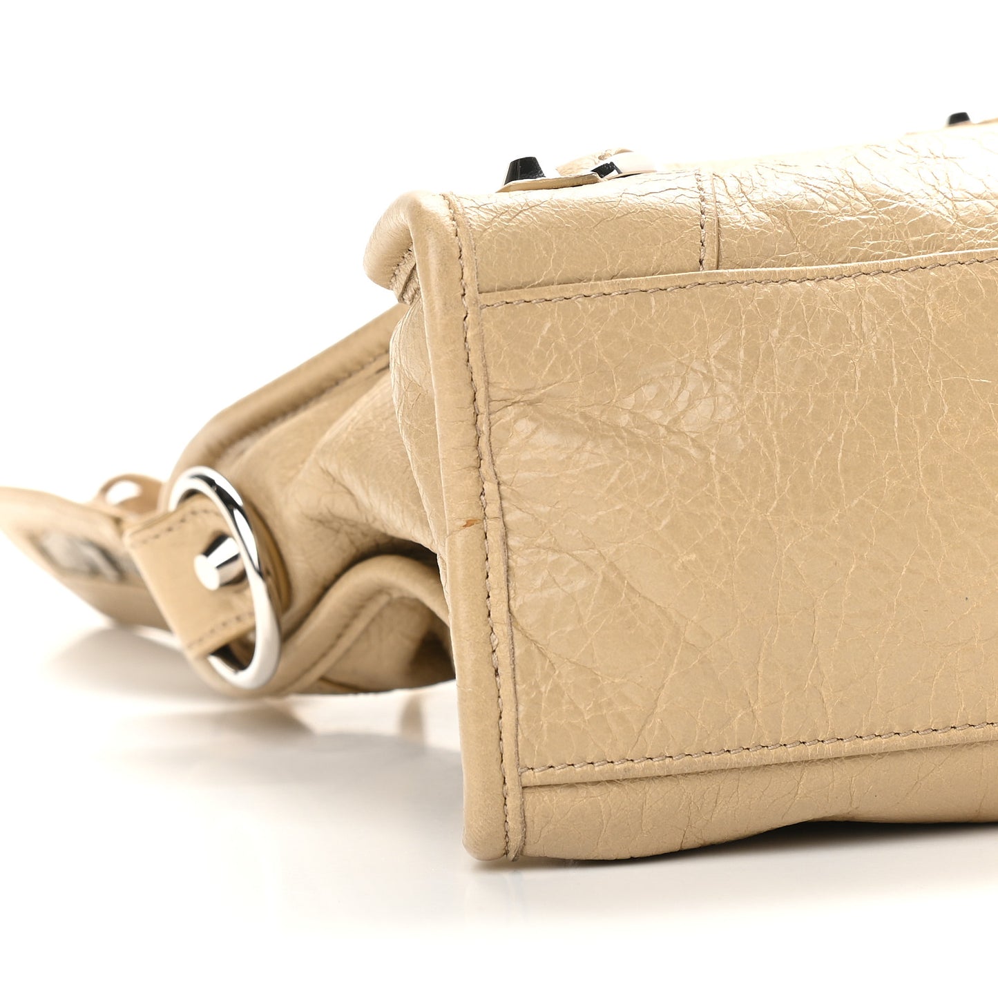 Agneau Classic Silver Hardware S City Beige Sable