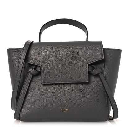 Celine Grained Calfskin Nano Belt Bag Grey 1 of 12