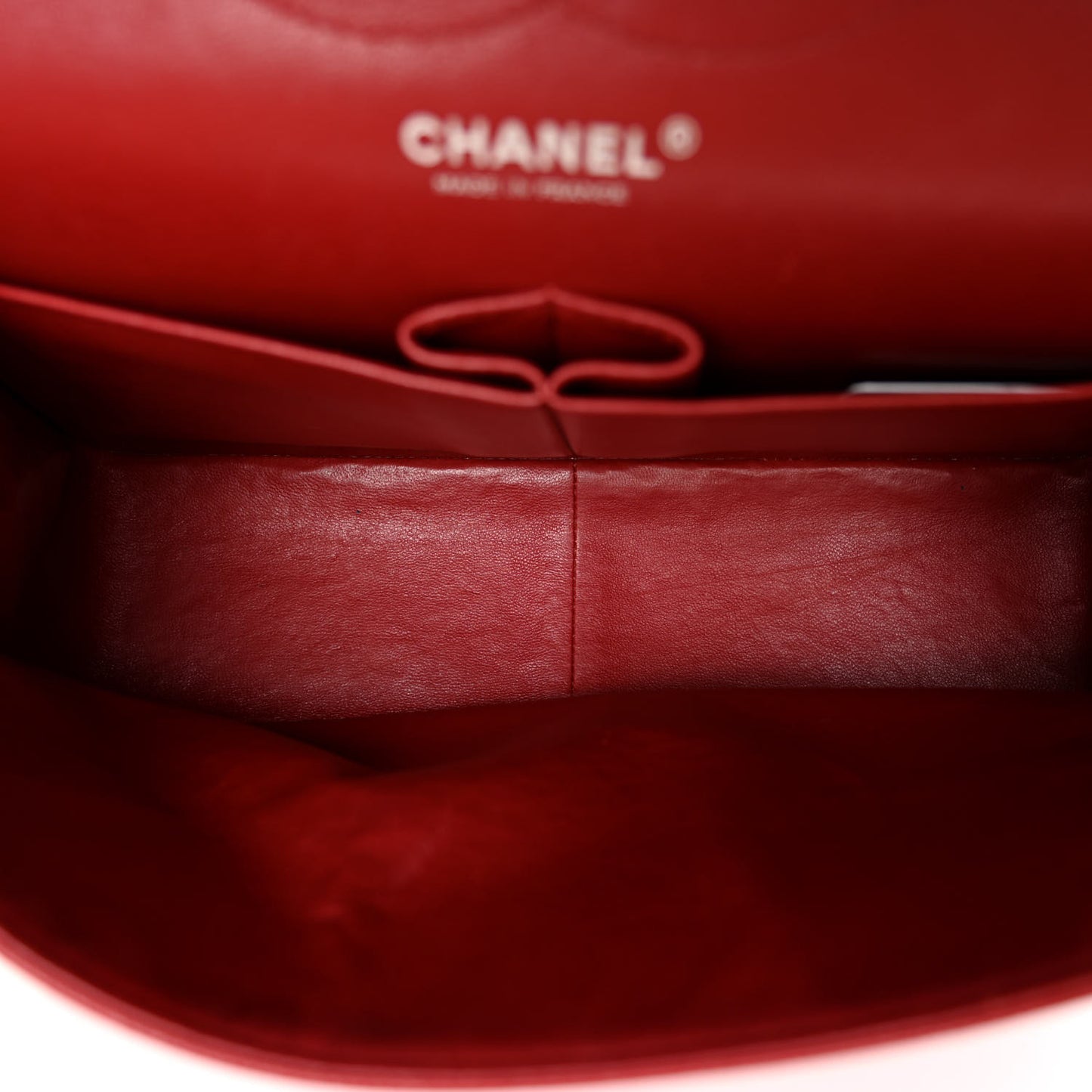 Caviar Quilted Jumbo Double Flap Red