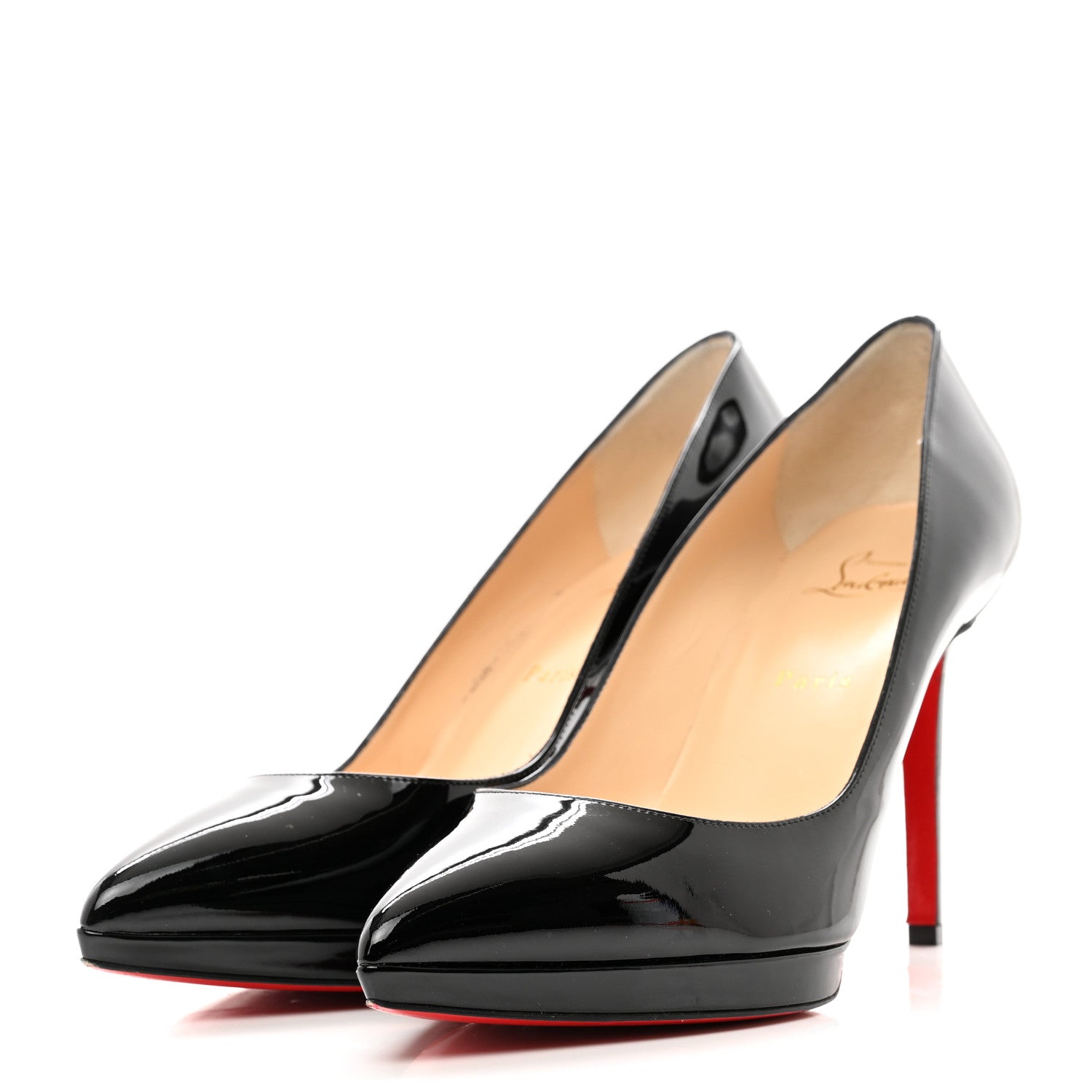 Christian Louboutin Patent Pigalle Plato 100 Pumps 41 Black 3 of 8