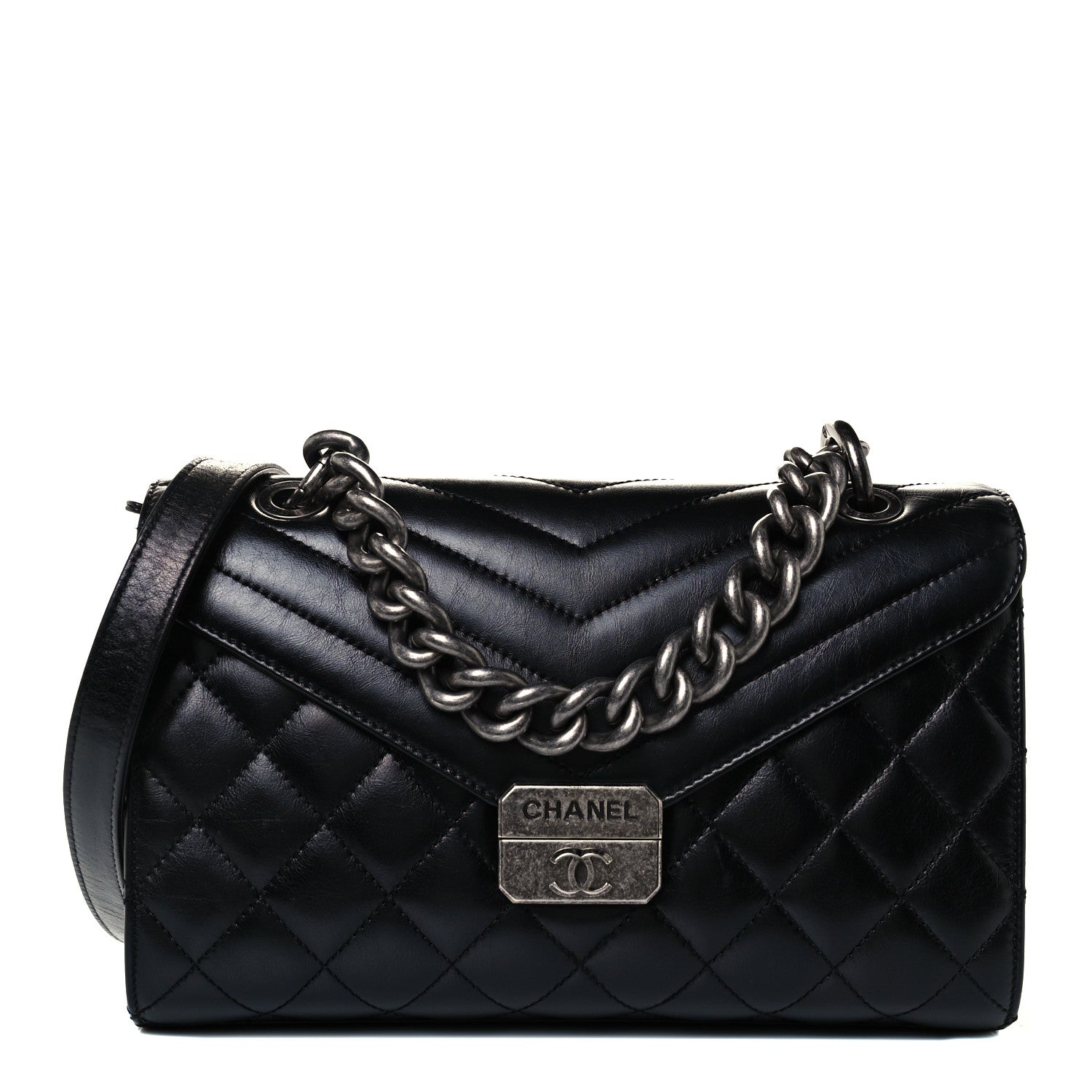 Chanel Calfskin Quilted Medium Mad About Quilting Flap Black 1 of 10