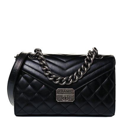 Chanel Calfskin Quilted Medium Mad About Quilting Flap Black 1 of 10