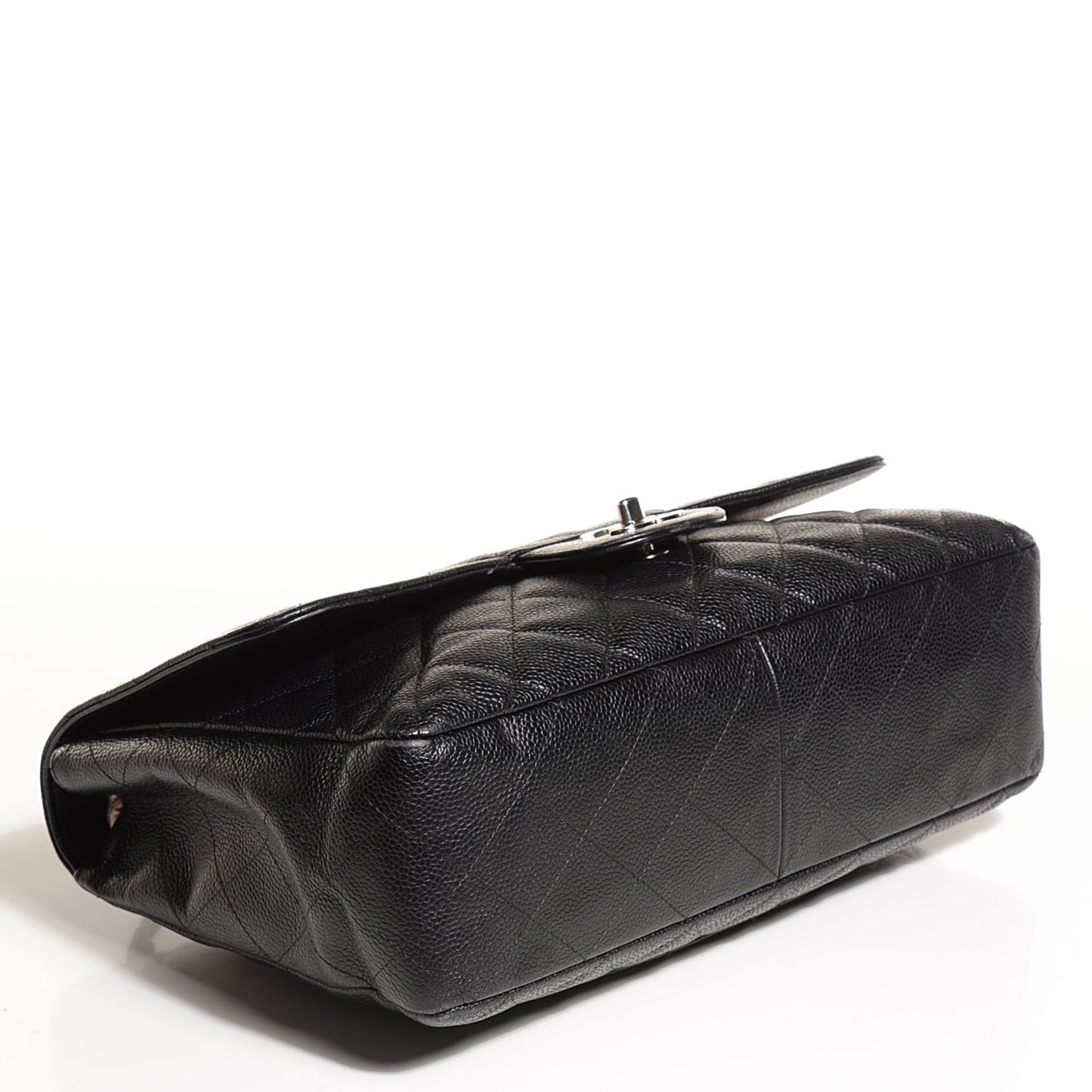 Caviar Quilted Jumbo Single Flap Black