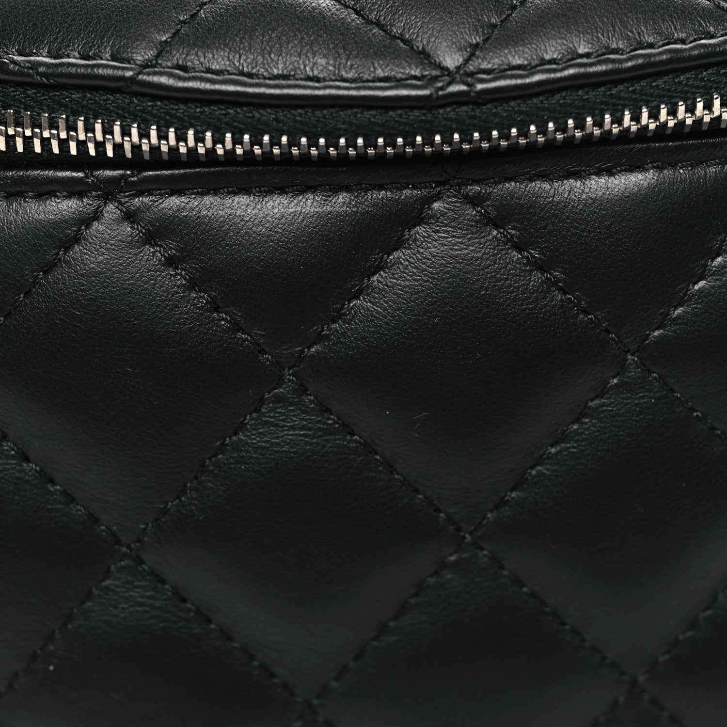 Chanel Calfskin Quilted Waist Belt Bag Black 7 of 10