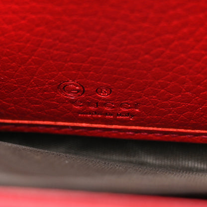 Gucci Pebbled Calfskin Soho Zip Around Wallet Red 6 of 14