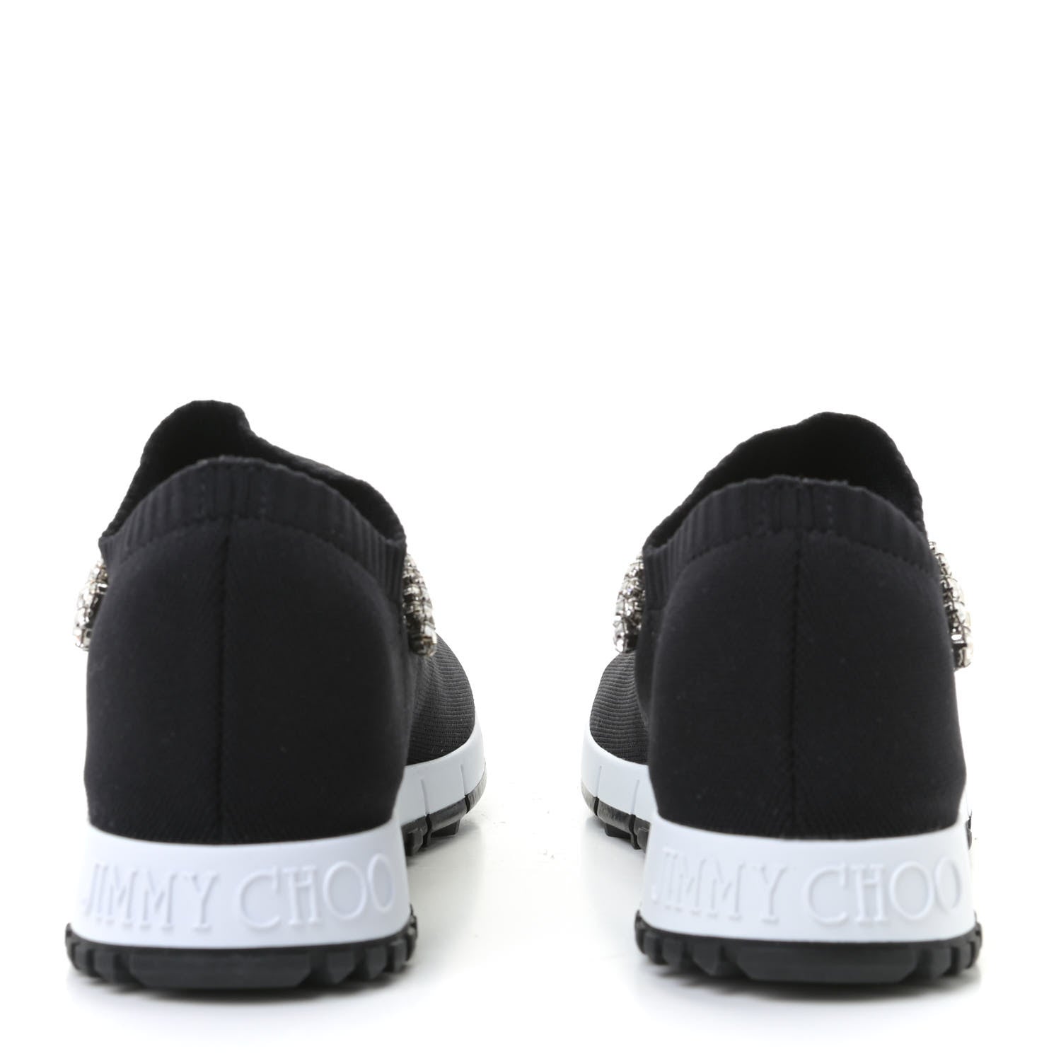 Jimmy Choo Knit Crystal Verona Sneaker 37.5 Black 5 of 11