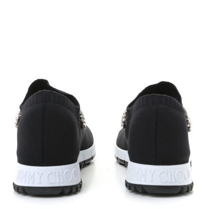 Jimmy Choo Knit Crystal Verona Sneaker 37.5 Black 5 of 11