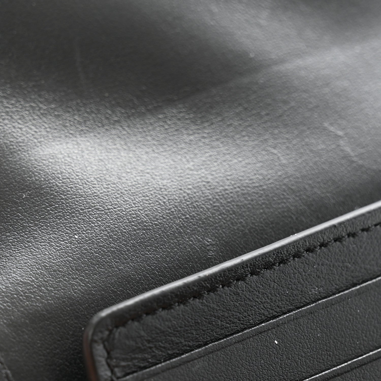 Celine Shiny Smooth Lambskin Small Triomphe Wallet Black 8 of 11
