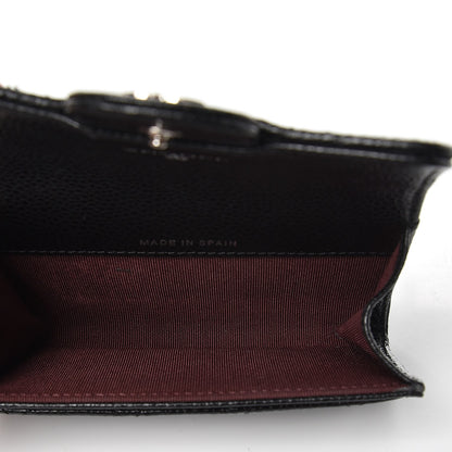 Chanel Caviar Quilted Flap Card Holder Black 5 of 9