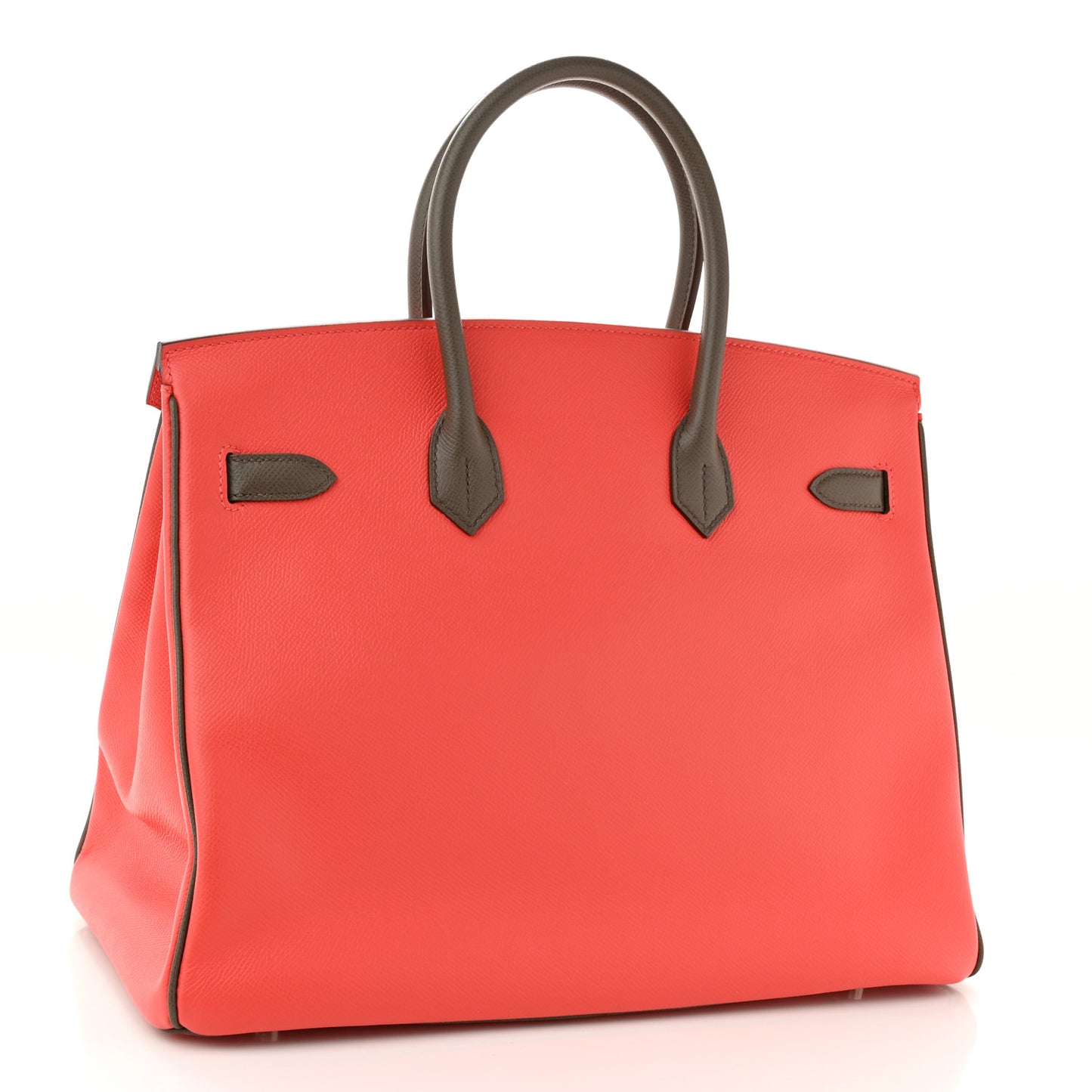 Epsom Horseshoe Birkin 35 Rose Jaipur Etain