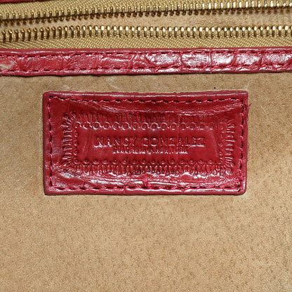 Nancy Gonzalez Crocodile Hobo Red 6 of 7