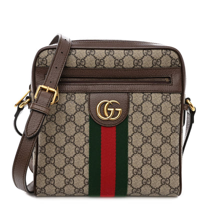 Gucci GG Supreme Monogram Web Small Ophidia Messenger Bag Brown 1 of 10