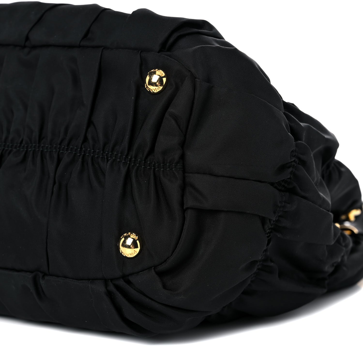 Prada Tessuto Nylon Nappa Gaufre Shopping Satchel Black 8 of 15