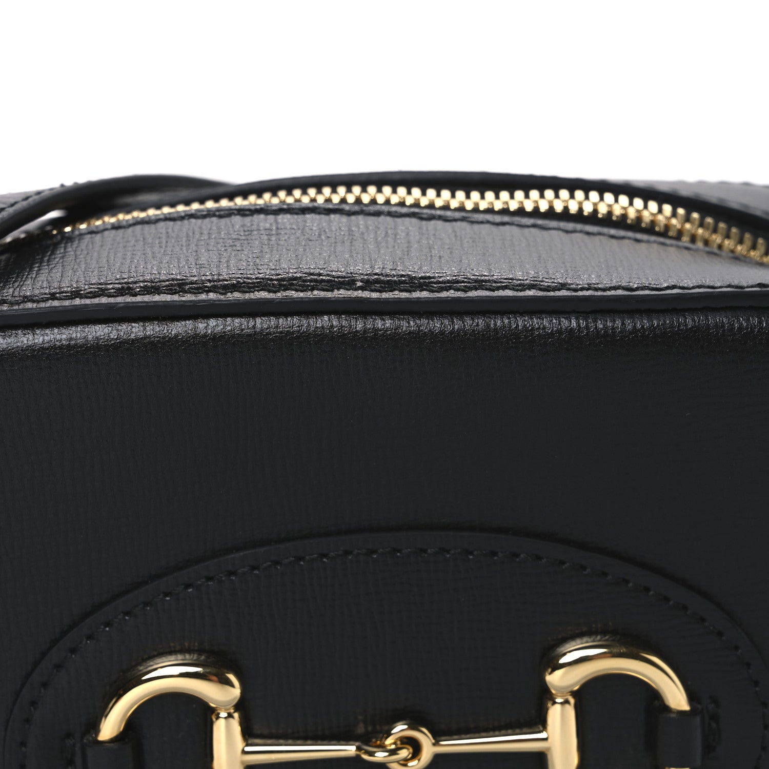 Gucci Calfskin Mini Horsebit 1955 Camera Shoulder Bag  Black 8 of 10