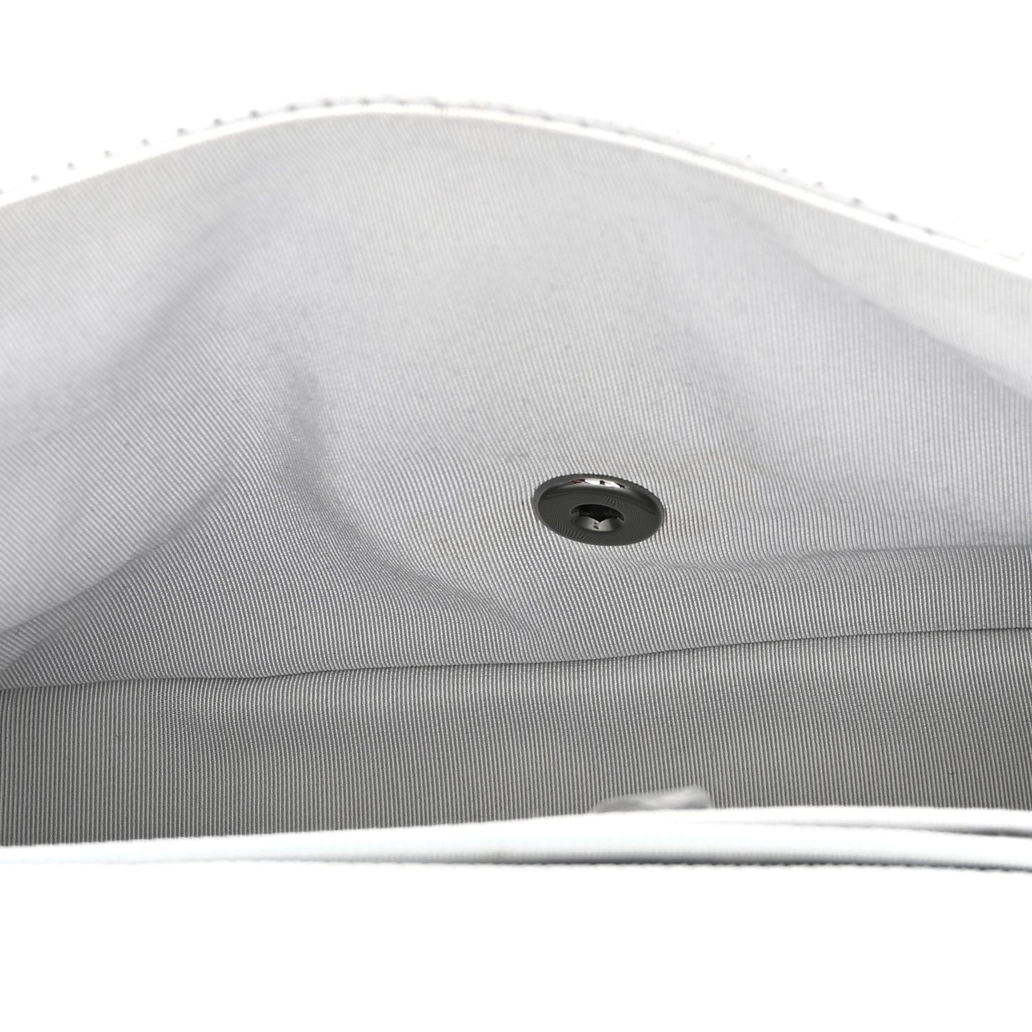 Perforated Metallic Lambskin Small CC Medals Flap Silver