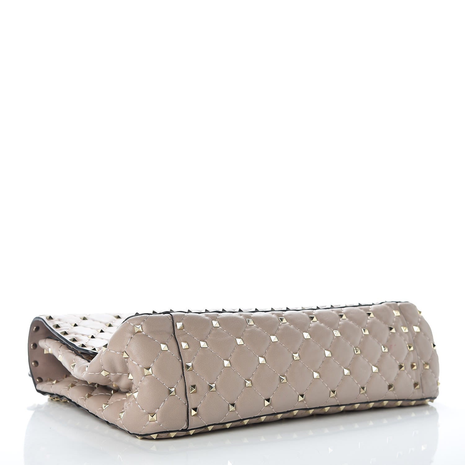 Valentino Garavani Nappa Large Rockstud Spike Shoulder Bag Poudre 5 of 14