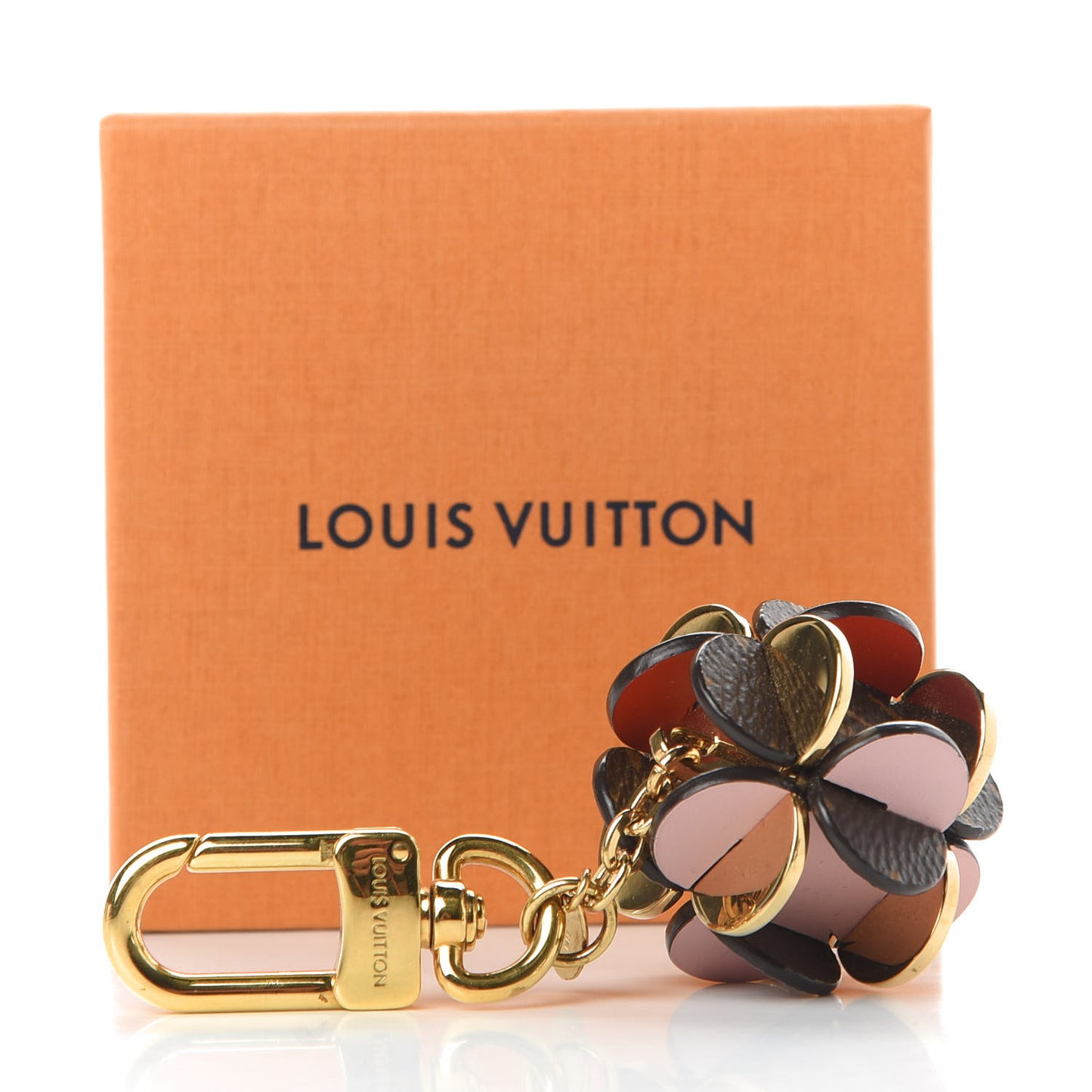 Monogram Flowering Bag Charm Key Ring