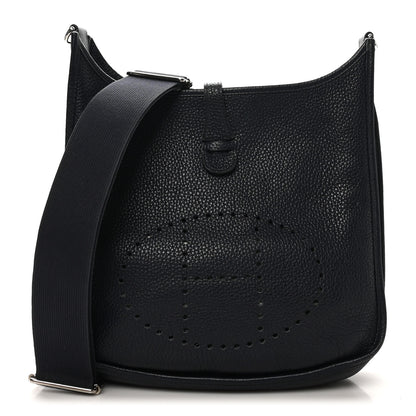 Hermes Taurillon Clemence Evelyne III PM Bleu Nuit 1 of 19
