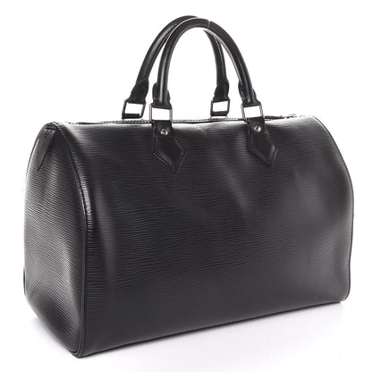 Louis Vuitton Epi Speedy 30 Black 3 of 10