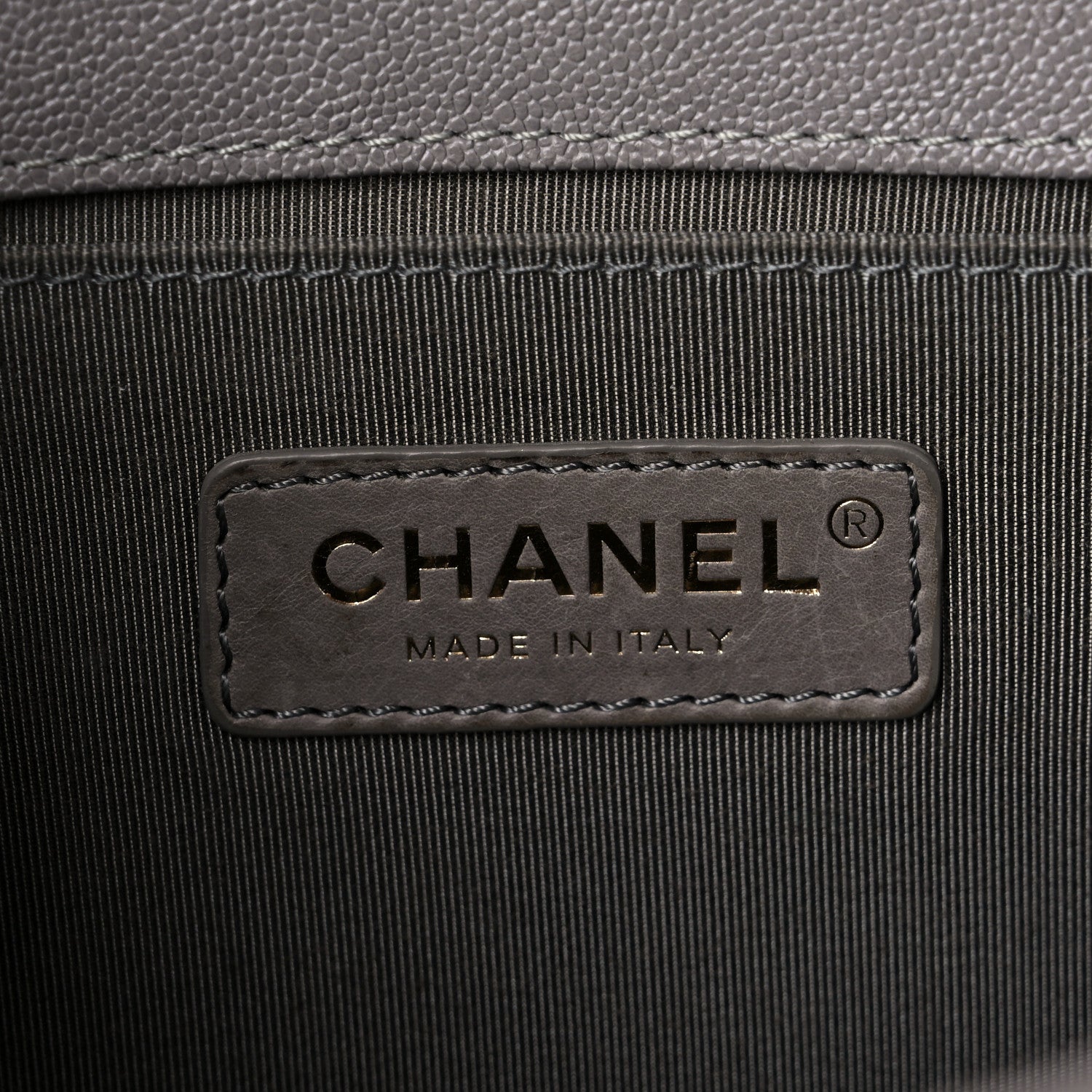 Chanel Caviar Quilted Medium Boy Flap Dark Beige 6 of 14